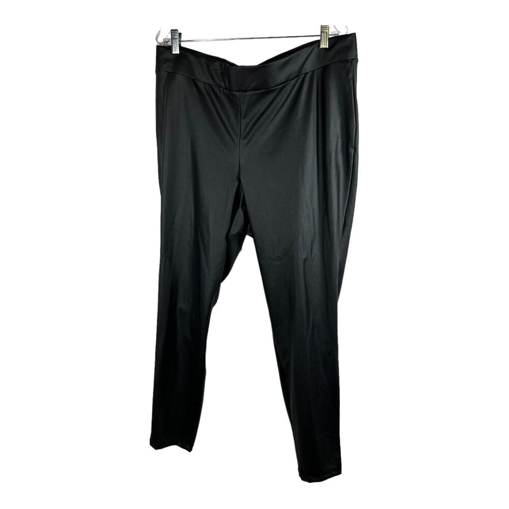 Torrid Faux Leather Leggings Pants Womens Plus Size 3 Black‎ Stretch Pull On